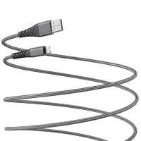 Cable usb tipo-a lightning 3 metros gris