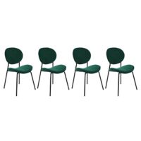 Pack de 4 sillas de comedor Darida 54 x 55 x 86 cm verde