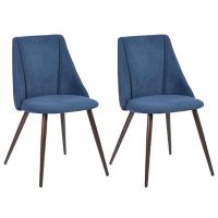 Pack de 2 sillas de comedor Smeg db52 x 49 x 83 cm azul