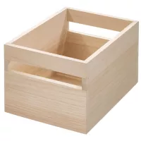 Caja de madera 19.05 x 25.4 x 15.24 cm