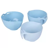 Set de 3 bowls celeste