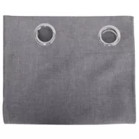 Cortina de tela reciclada Lino 135 x 220 cm gris
