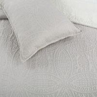 Cubrecama quilt liso taupe 1 1/2 plaza