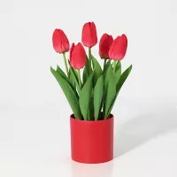 Planta artificial Tulipán 36 cm rojo