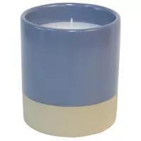 Portavela de cerámica azul 10.5 cm